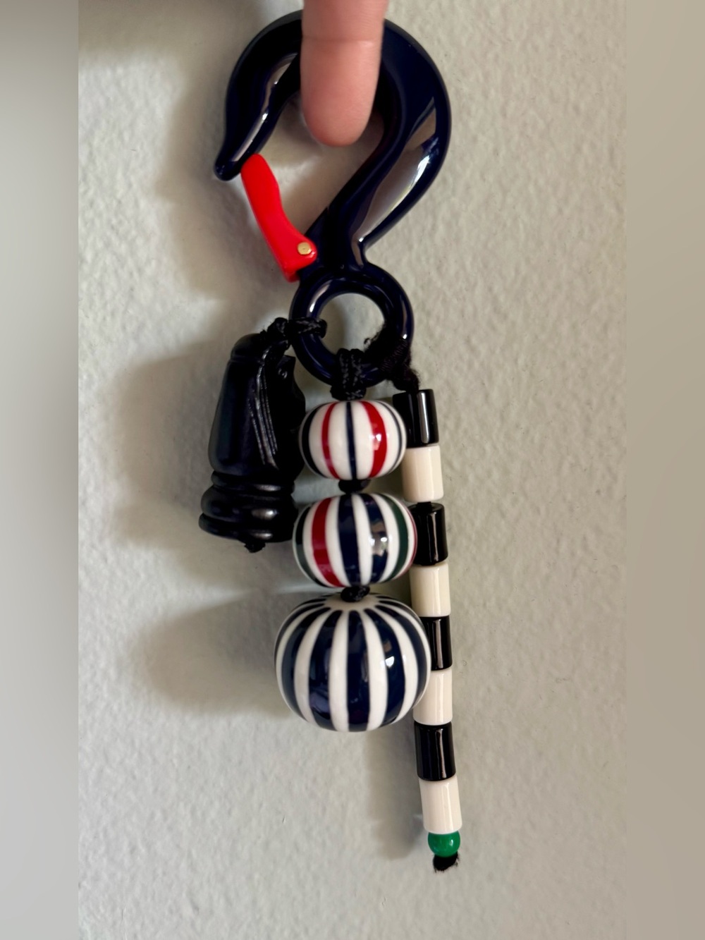 Clare V - Beaded Stripe Fob